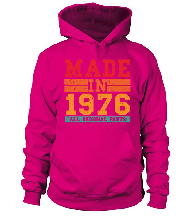 1976 Birthday Vintage Saying Men's Hoodie