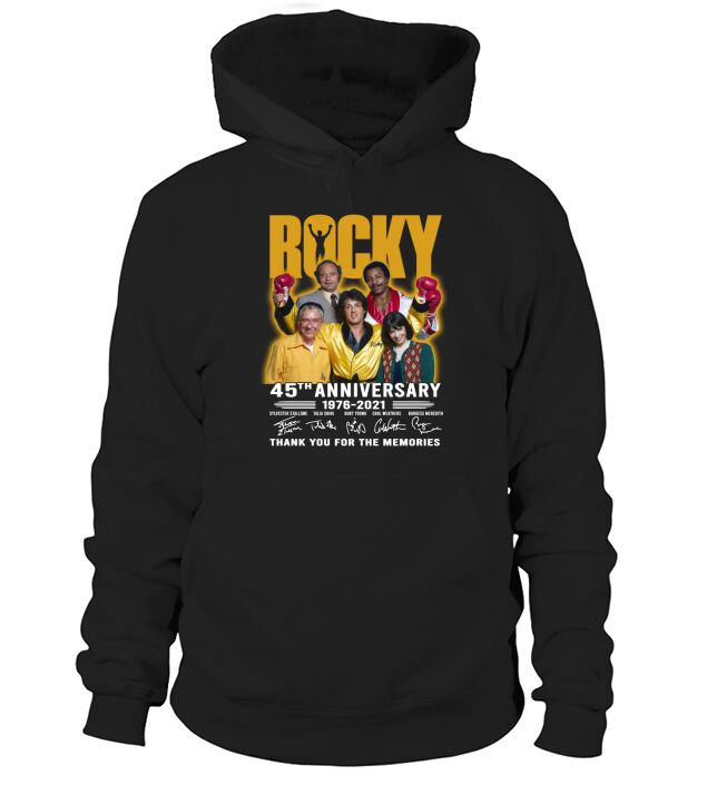 Rocky 45th Anniversary 1976 2021 Thank You For The Memories Hoodie Unisex