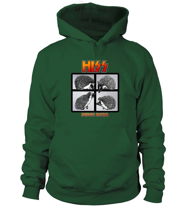 Hiss Hedgie Metal A Hedgehog Hard Rock Band Hoodie Unisex
