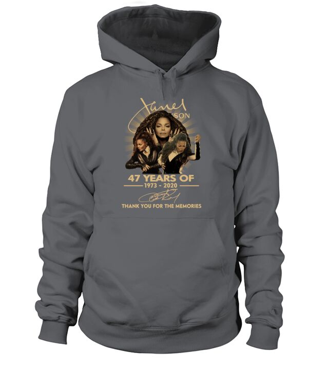 Janet Jackson 47 Years Of 1973 2020 Signature Thank You For The Memories shirt Hoodie Unisex
