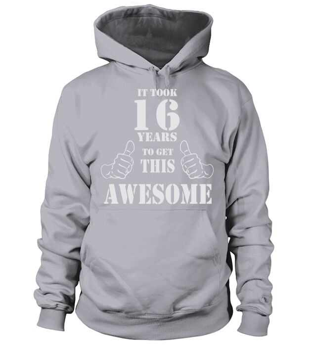16th Birthday Get Awesome T Shirt Made in 2001 Men's Hoodie
