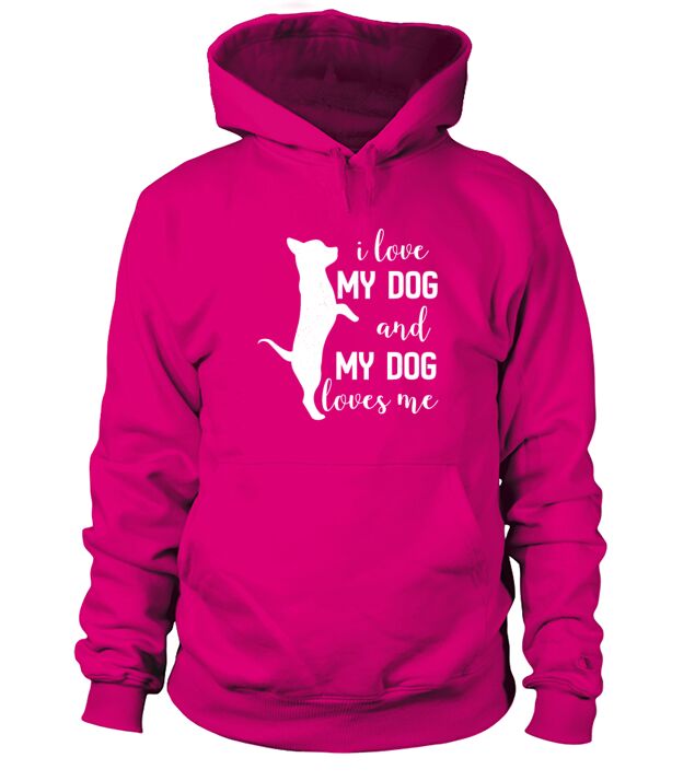 I love my Dog and my Dog loves me Dog Owner Men's Hoodie