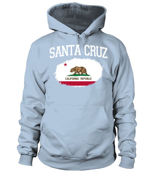 Santa Cruz Ca California Flag Vintage Usa Sports M Men's Hoodie