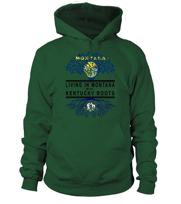 living in montana with kentucky roots america mont Men's Hoodie
