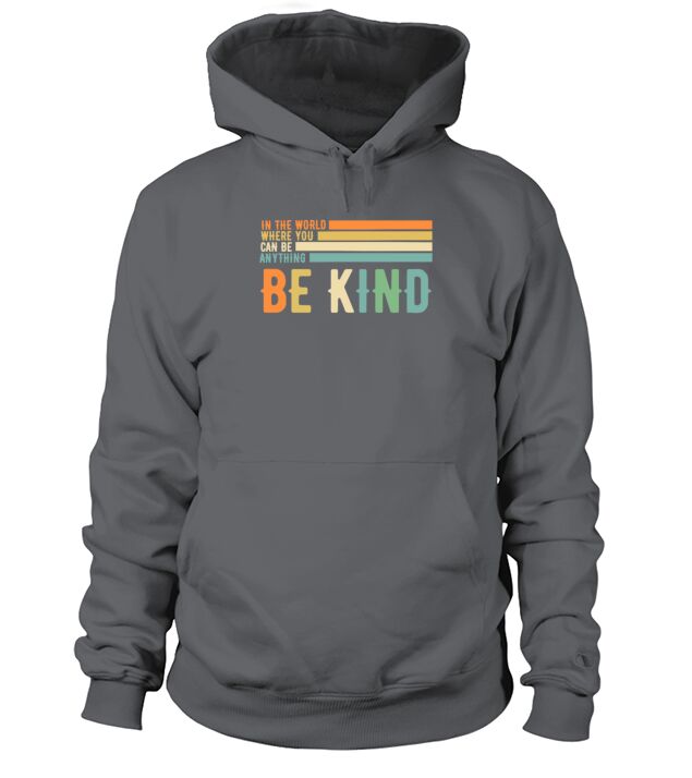 Be Kind Anti Bullying Inspirational Retro Style Men's Hoodie
