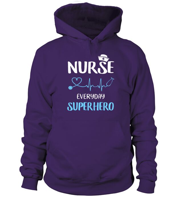 Nurse Everyday Superhero T shirt Men's Hoodie