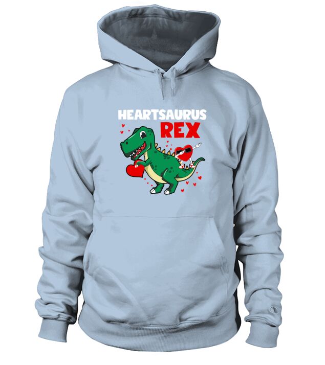 Valentines Day Heartsaurus Rex Dab Dance Heart Hoodie Unisex