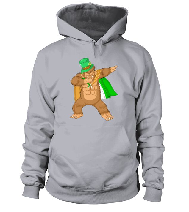 dabbing bigfoot st patricks day Men's Hoodie
