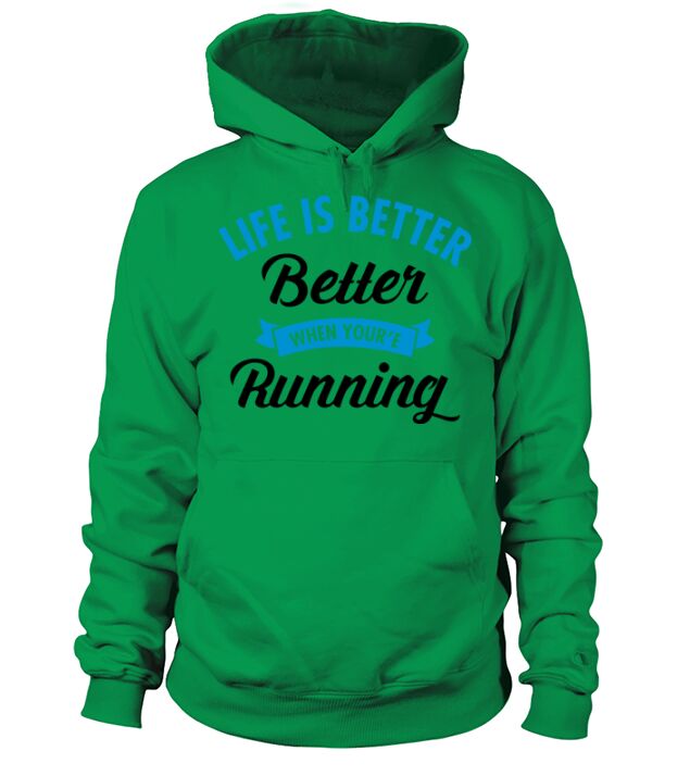 Life Is Better When Youre Running Men's Hoodie