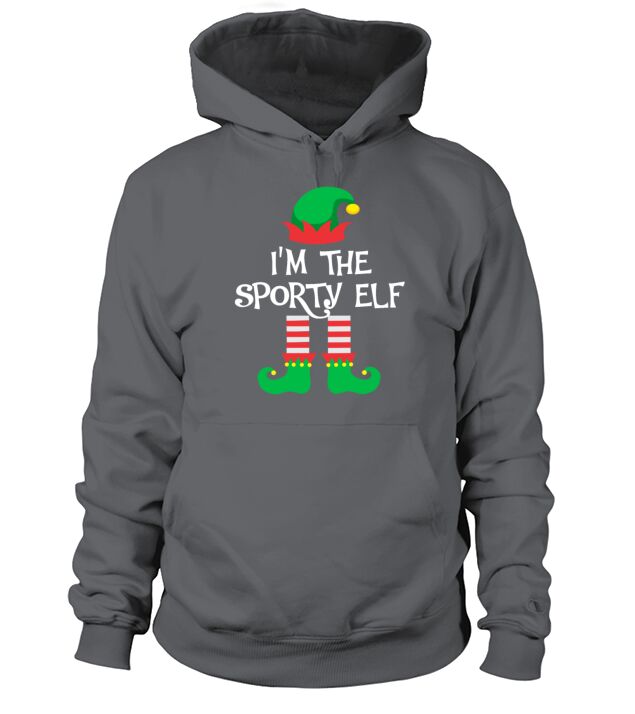 I m The Sporty Elf Matching Family Group Christmas Men's Hoodie