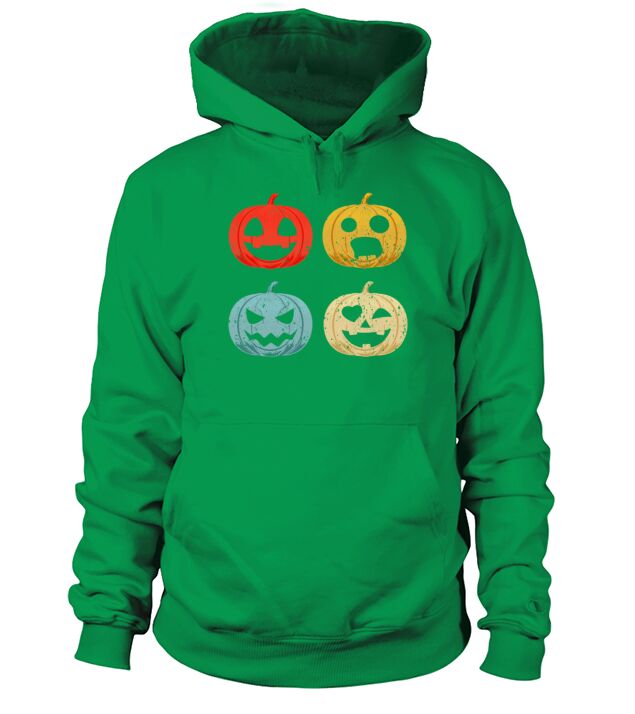 Halloween Pumpkin Head Vintage Retro Gift Men's Hoodie