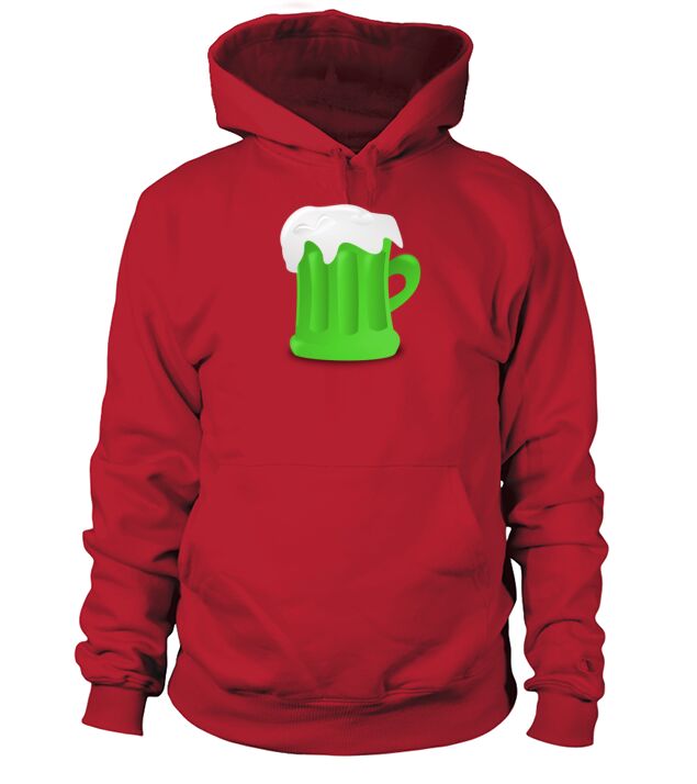 Green Beer Stein St Patricks Day Drinking Tee Men's Hoodie