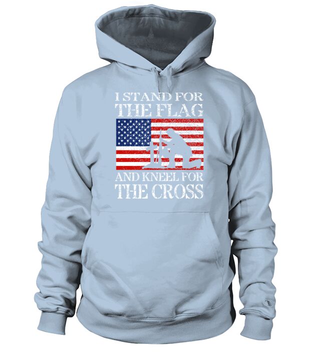 I Stand For The Flag And Kneel For The Cross Shirt Men's Hoodie