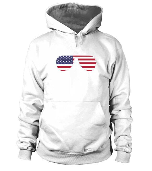 Biden Aviator Sunglasses Patriotic USA Flag Hoodie Unisex