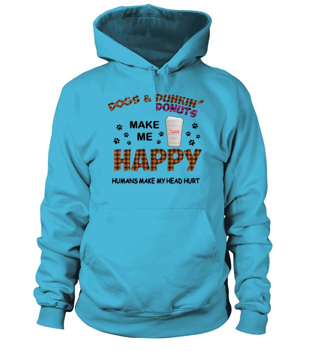 Dogs Dunkin Donuts  White Hoodie Unisex