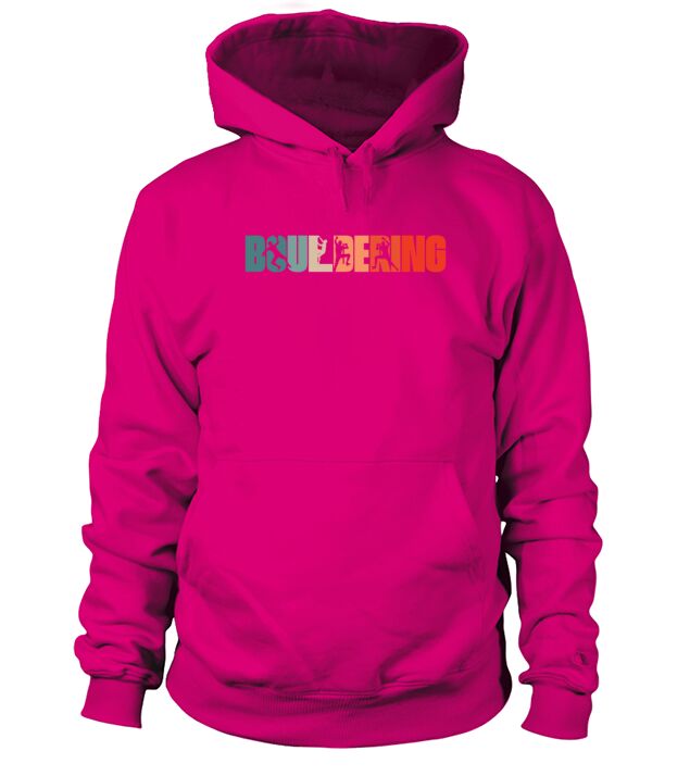 Retro Bouldering Climbing Climber Boulderer Hoodie Unisex