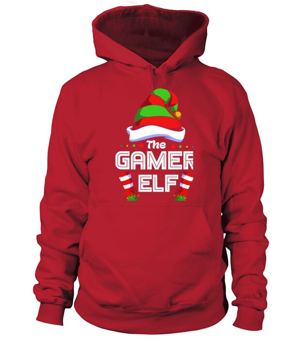 Elf Family Matching Christmas Office Gamer Elf Cla Men's Hoodie