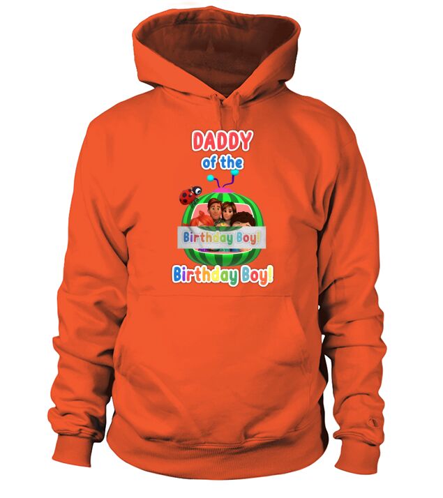Daddy Of The Cocomelon Birthday Boy Hoodie Unisex