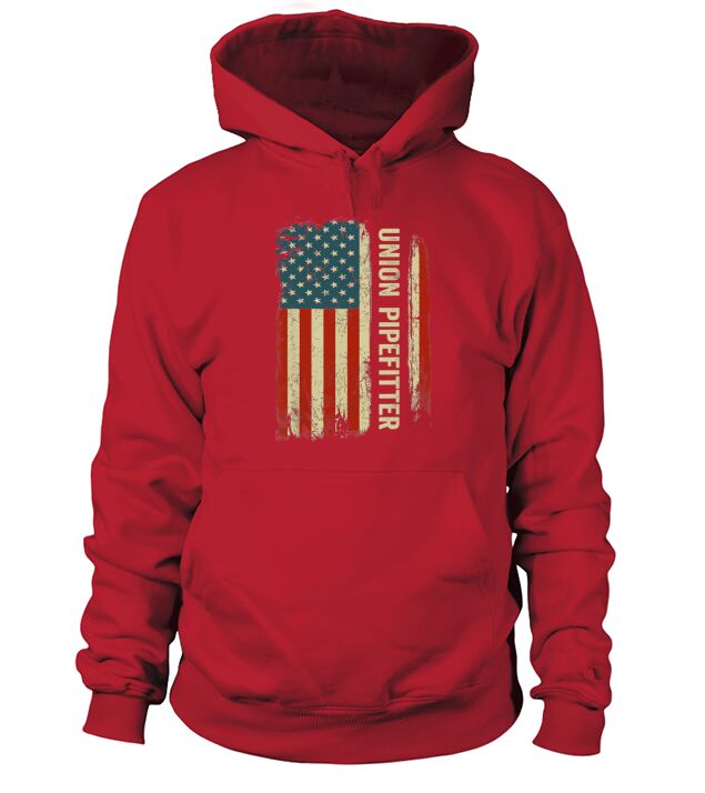 Union Pipefitter American Flag Hoodie Unisex