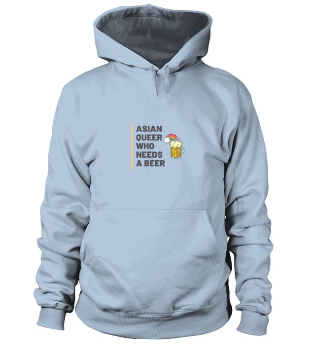 ASIAN QUEER WHO NEEDS A BEER LGBT Men's Hoodie