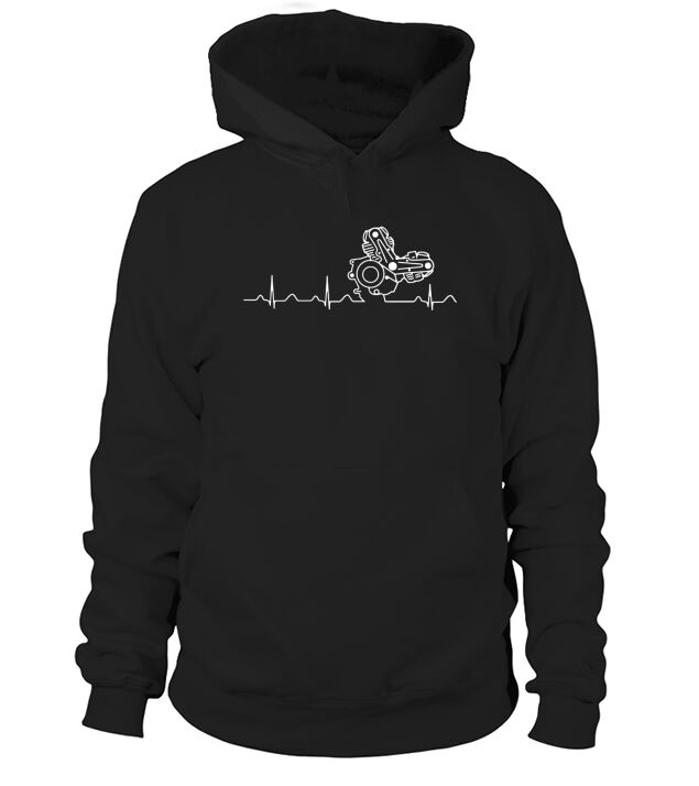 Ducati Heartbeat white Hoodie Unisex