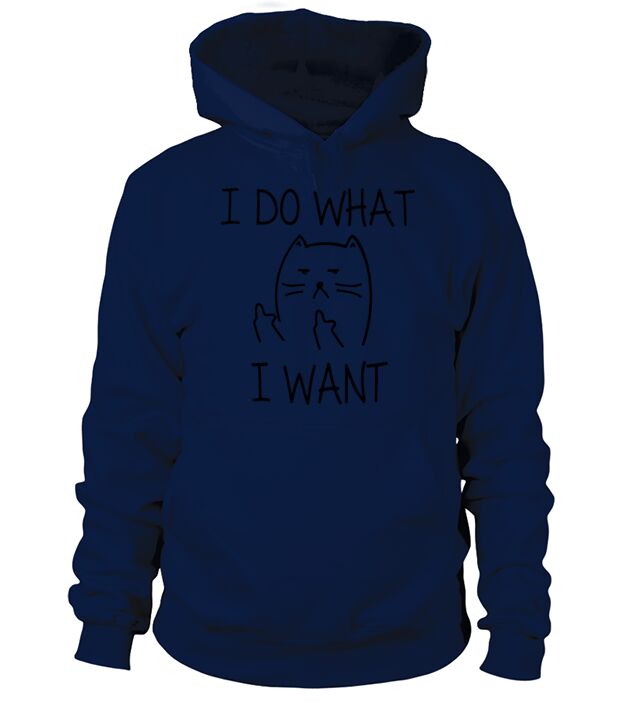 i do what i want cat Men's Hoodie