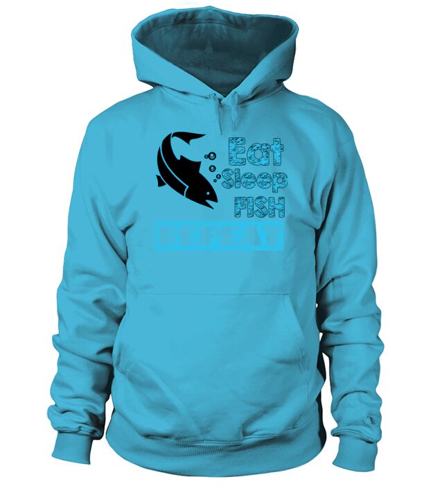 Fishing Eat Sleep Fish Repeat Fisher Gift Grandpa Men's Hoodie