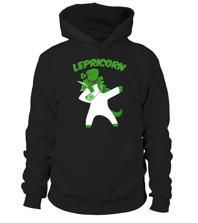 St Patricks Day Dab Dabbing Einhorn Lepricorn Hoodie Unisex