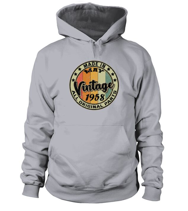 Made In May Vintage 1958 All Original Parts Men's Hoodie
