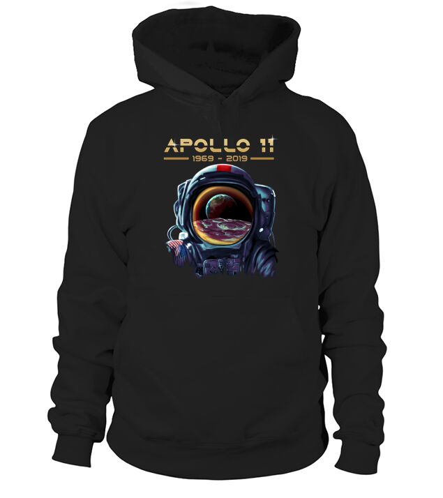 Apollo 11 Astronaut with Earth Reflection Moon Landing 1969 shirt Hoodie Unisex