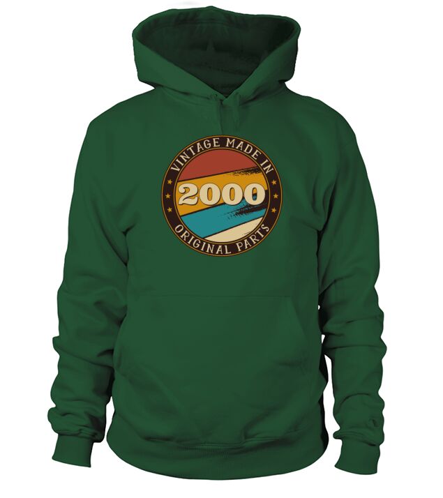 21st Birthday Vintage 21 Years Old Made In 2000 Gi Men's Hoodie
