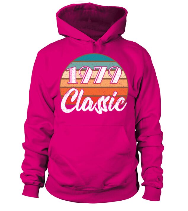 Anniversary Birthday 1979 Classic Colors Design Men's Hoodie