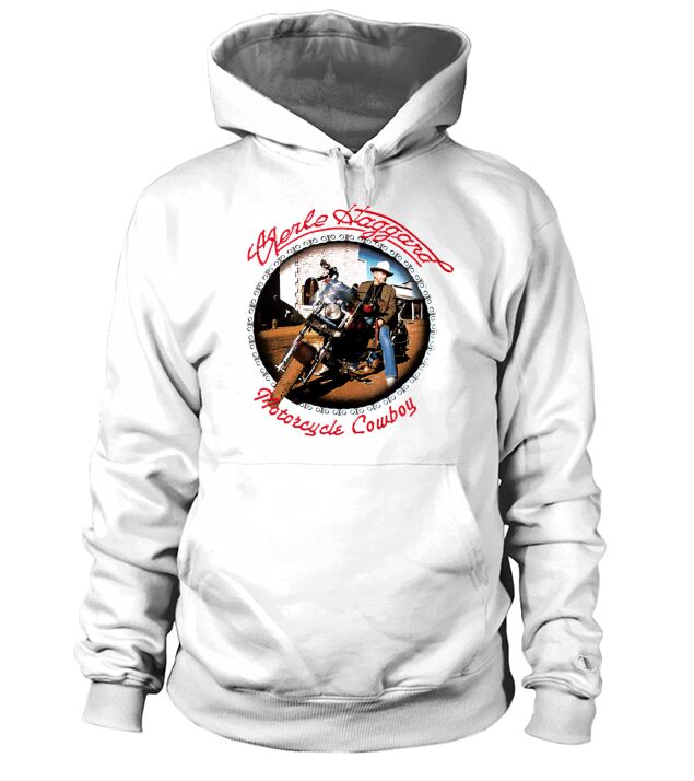 Merle Haggard - Motorcycle Cowboy Hoodie Unisex