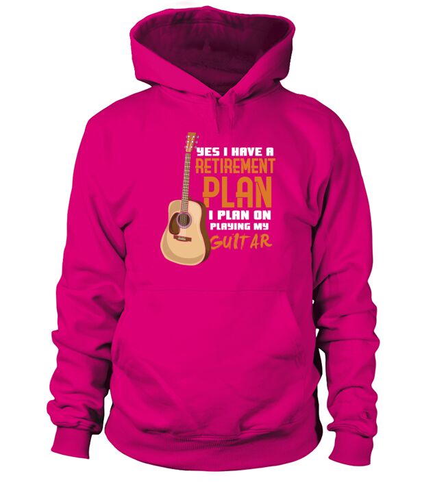 Funny Retirement Plan Guitar Player Gift Hoodie Unisex
