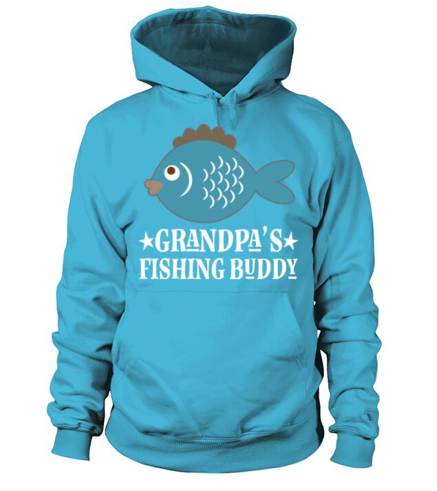 Grandpa Fishing Buddy Boys Men's Hoodie