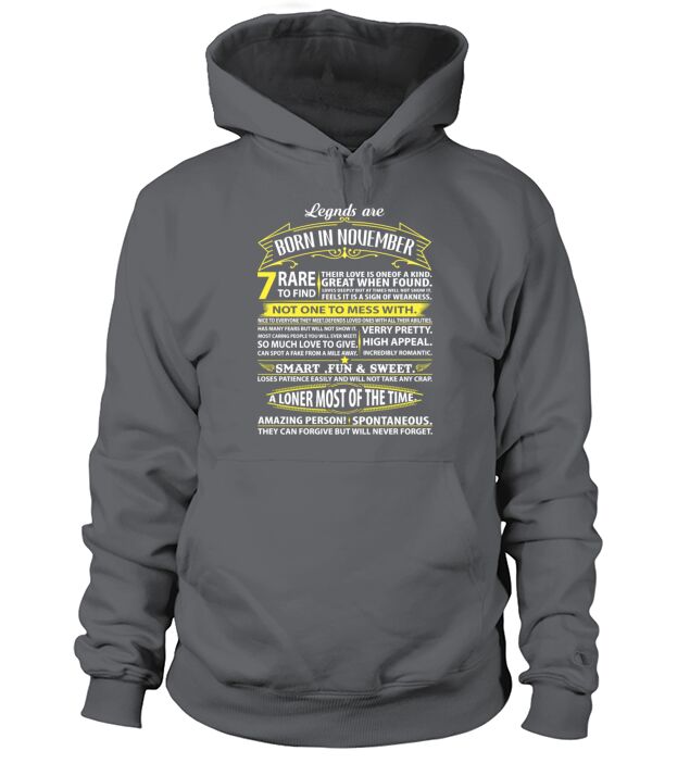 Legends Are Born In November Men's Hoodie