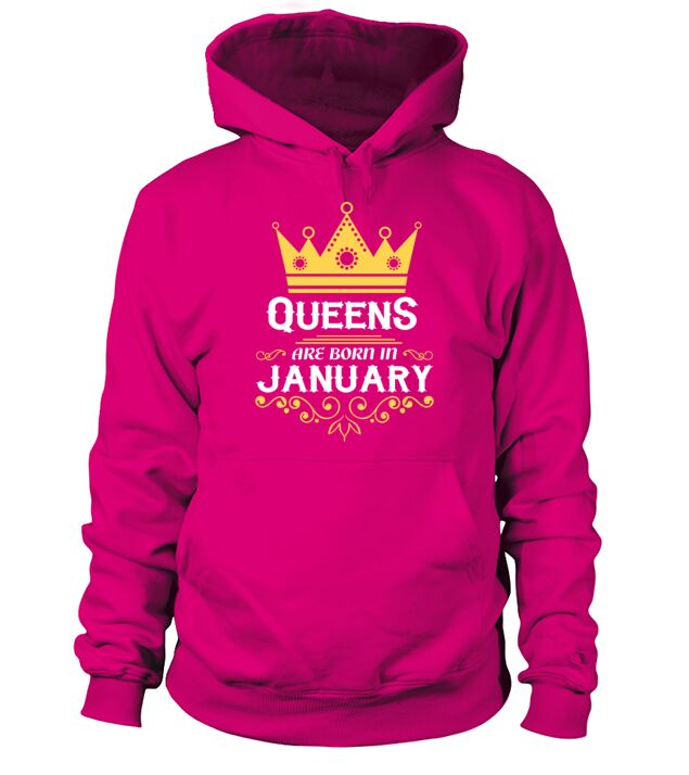 queens are born in january Men's Hoodie