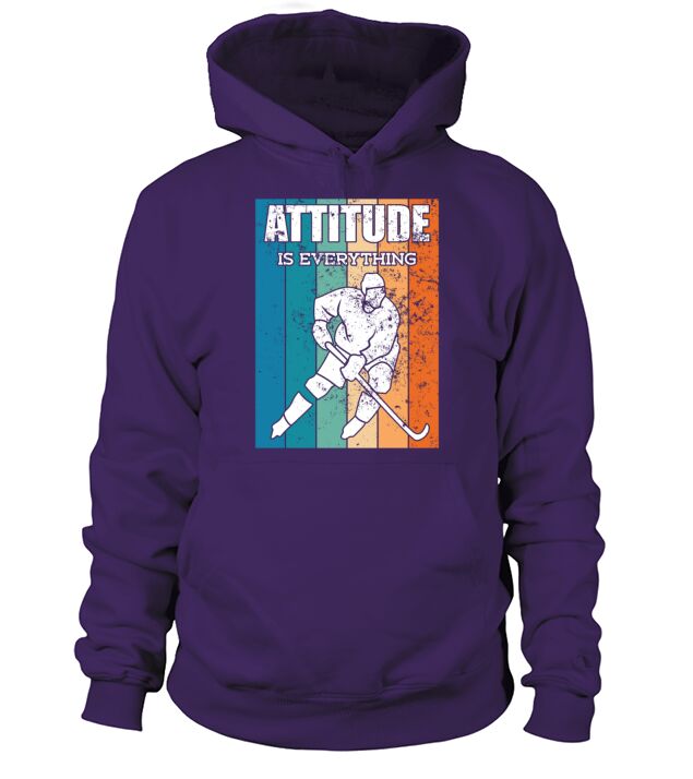 Funny Ice Hockey Player Attitude Is Everything Men's Hoodie