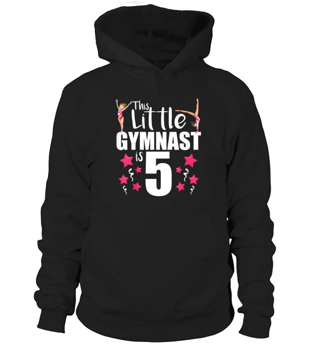 5 Year Old Gymnast Birthday Tumbling Gymnastics 5th Gift Hoodie Unisex