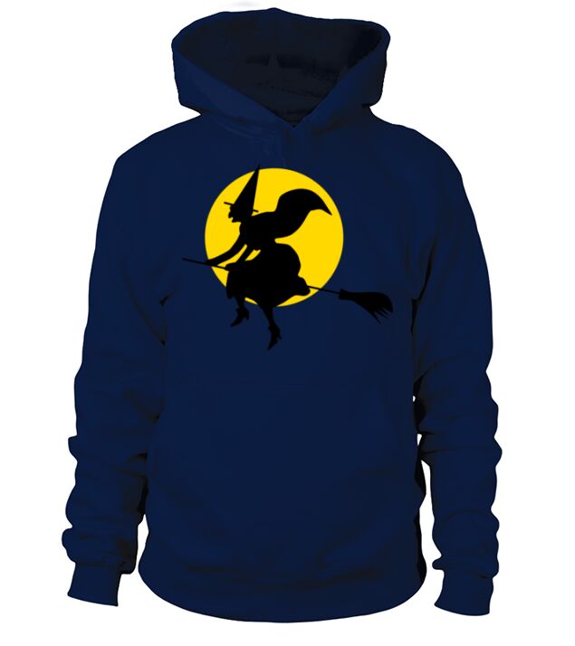 Witch Broom Moon Men's Hoodie