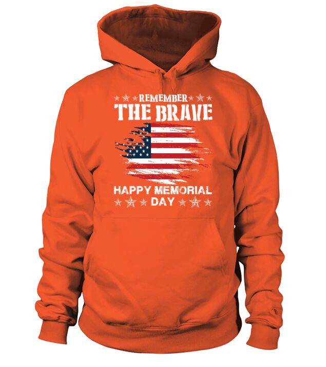 Memorial Day Remember the Brave Men's Hoodie