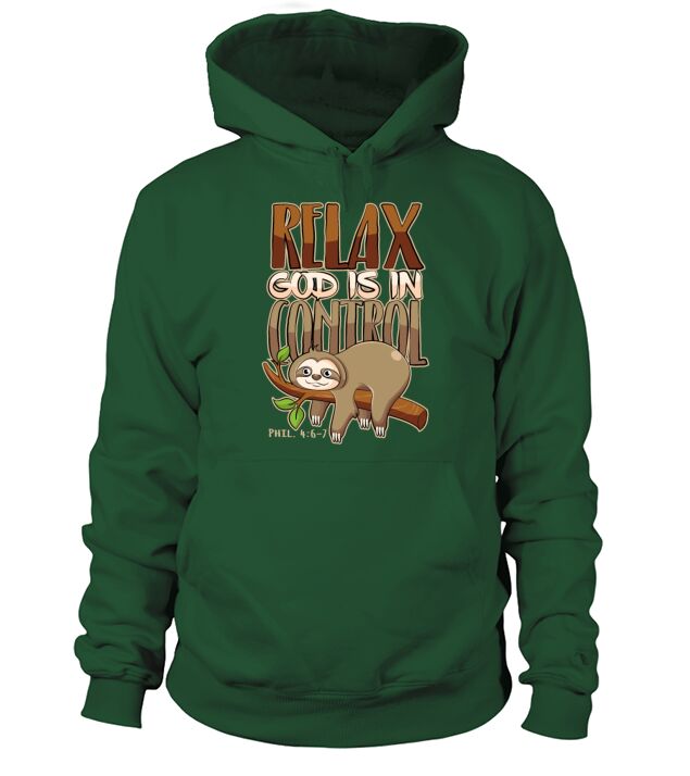 Bible Quotes Vers God Is In Control - Sloth Love Men's Hoodie