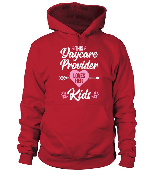 Daycare Provider Valentines Day Childcare Hoodie Unisex