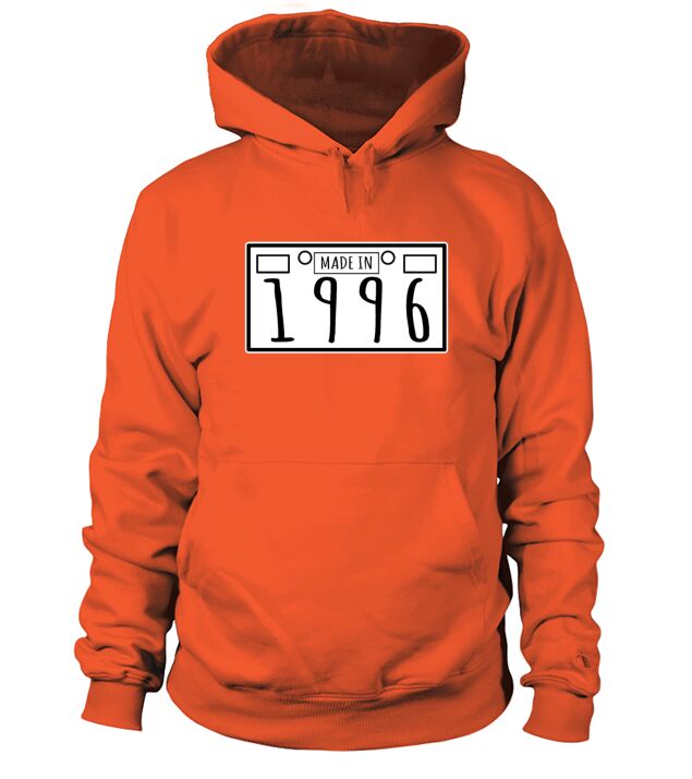 Birthday Gift - Made In 1996 - Plate Number Design Men's Hoodie