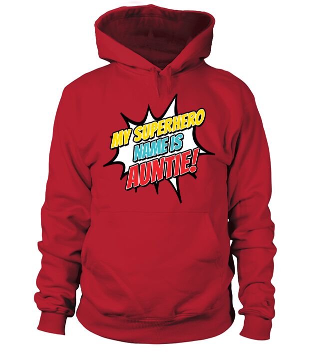 My Superhero Name is Auntie Men's Hoodie