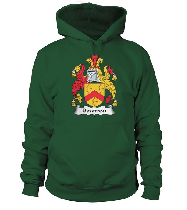 Bowman Family Crest Scottish Family Crests Hoodie Unisex
