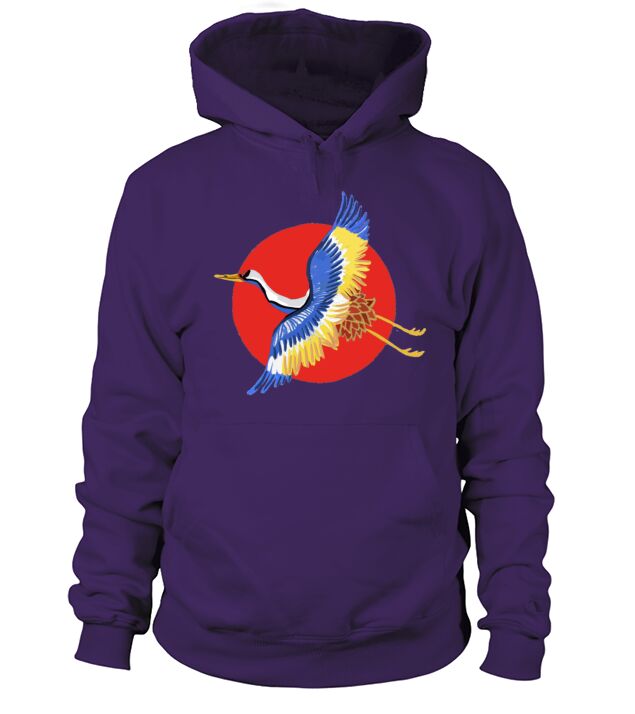 Flying Crane Hoodie Unisex