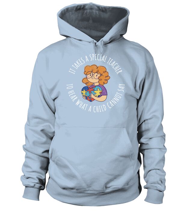 Special Teacher Funny World Autism Day Gift Hoodie Unisex