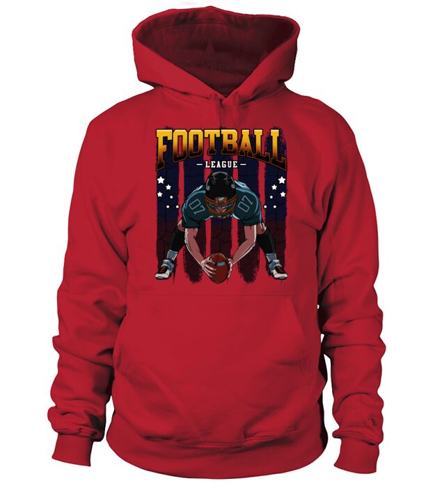 Cool American Football Player Trendy Team Sports Men's Hoodie
