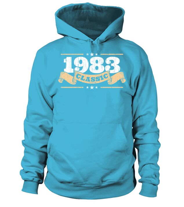 Anniversary 1983 Classic Matching Couple Distresse Men's Hoodie